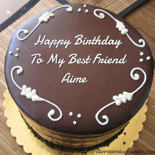 write name on Best Chocolate Birthday Cake