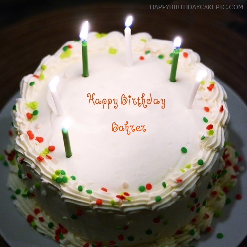 write name on Birthday Cake With Candles