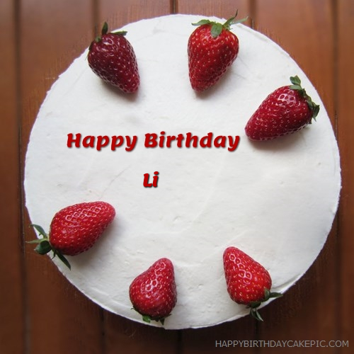 write name on Strawberries Friends Birthday Cake