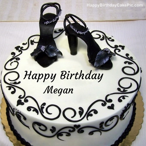 Fashion Happy Birthday Cake For Megan