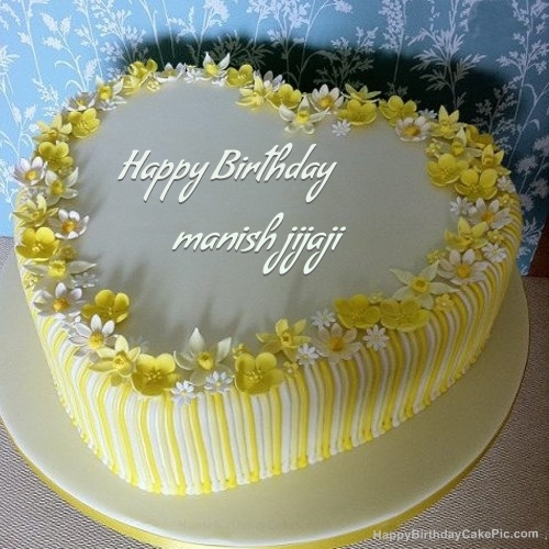 Vanilla Birthday Cake For manish jijaji