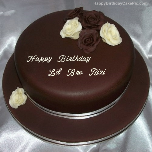 Rose Chocolate Birthday Cake For Lil Bro Rizi