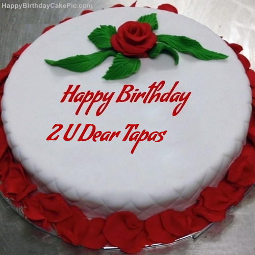 Red Rose Birthday Cake For 2 U Dear Tapas