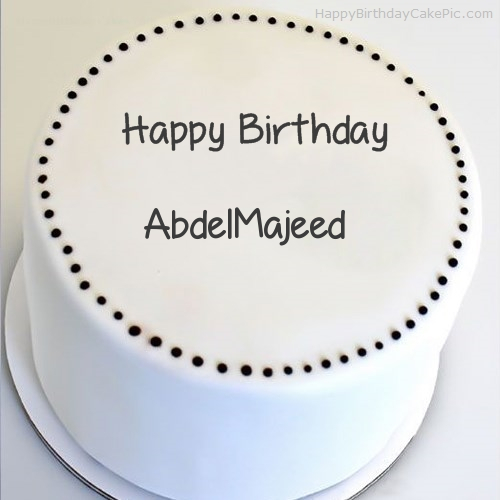 write name on Simple Round Cake