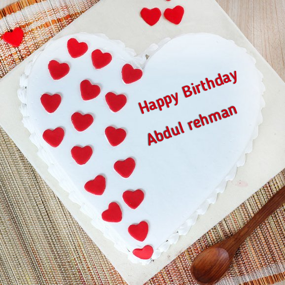 ❤️ Paradise Love Birthday Cake For Abdul rehman