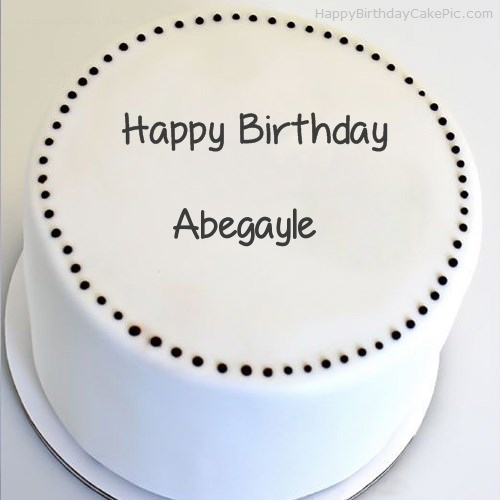 write name on Simple Round Cake