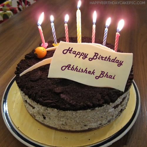 Cute Birthday Cake For Abhishek Bhai cute birthday cake for abhishek bhai