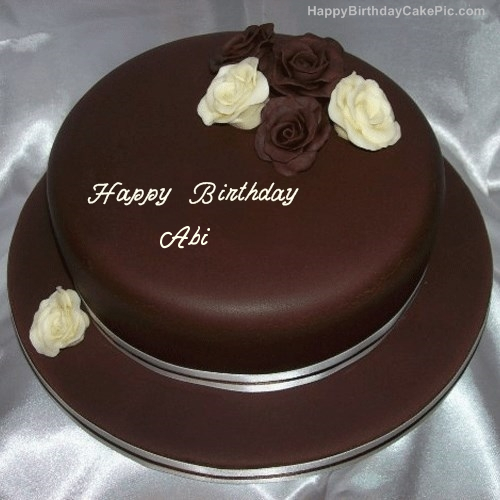 ️ Rose Chocolate Birthday Cake For Abi