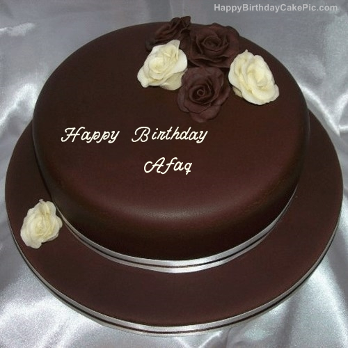 Rose Chocolate Birthday Cake For Afaq