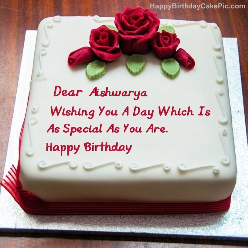 Happy Birthday aishwarya Cake Images