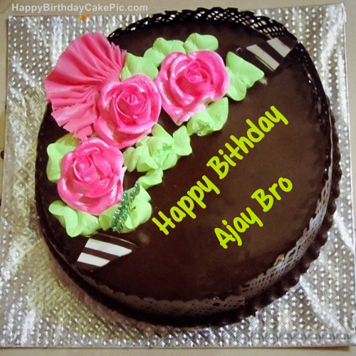 Chocolate Birthday Cake For Ajay Bro