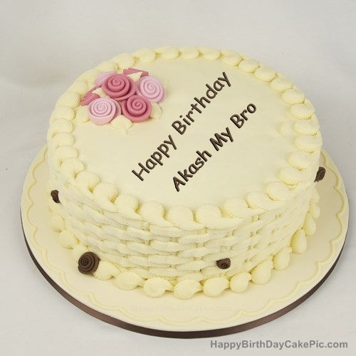 Happy Birthday Aakash Song with Cake Images