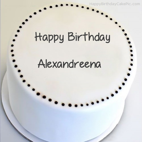 write name on Simple Round Cake