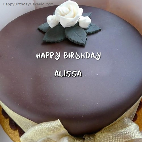 ️ Beautiful Chocolate Birthday Cake For Alissa