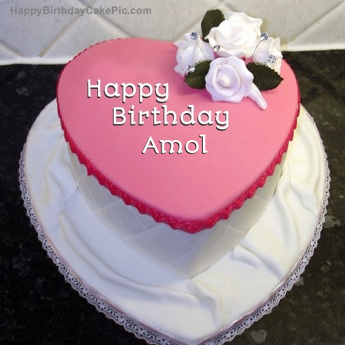 Happy Birthday Amol Song with Cake Images