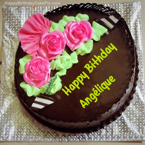 write name on Chocolate Birthday Cake