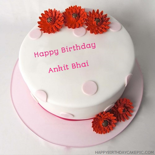 ❤️ Vanilla Birthday Cake For Ankit Ji