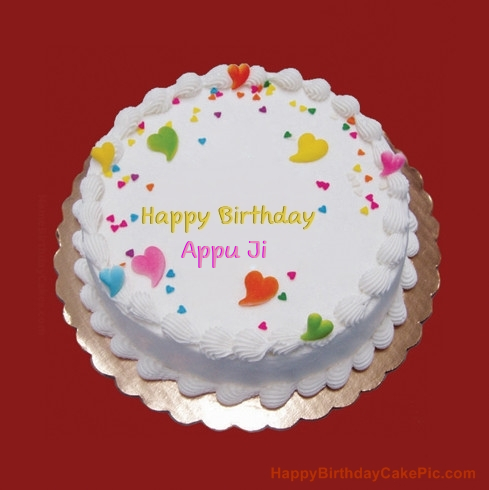 Colorful Birthday Cake For Appu Ji