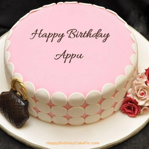 Pink Birthday Cake For Appu