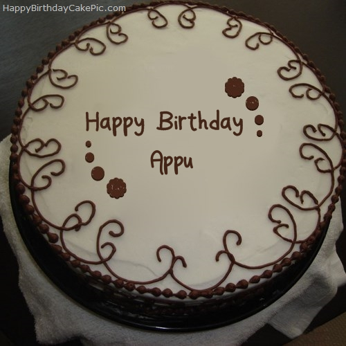 Border Chocolate Cake For Appu