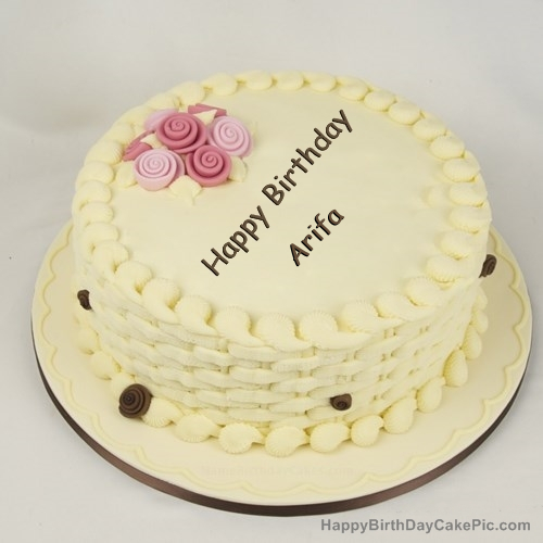 Arfa - Animated Happy Birthday Cake GIF Image for WhatsApp | Funimada.com