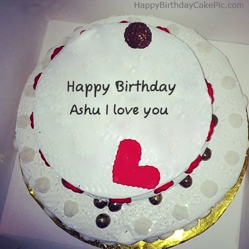 Round Happy Birthday For Ashu I Love You