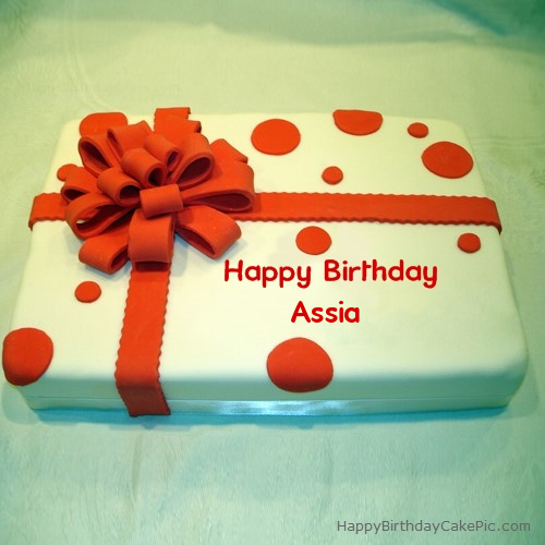 Birthday Cake Wrapped For Assia