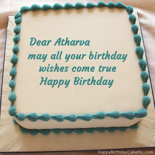 ❤️ Simple Rose Birthday Cake For Atharva