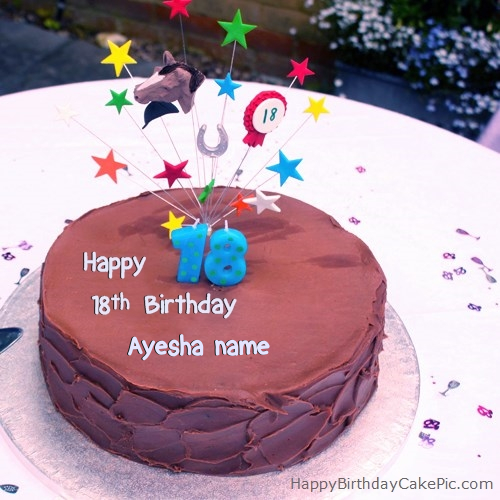 Name Ayesha Birthday Cake Cakes And Cookies Gallery