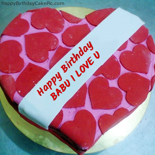 ❤️ Happy Birthday Cake For Lover For BABU I LOVE U