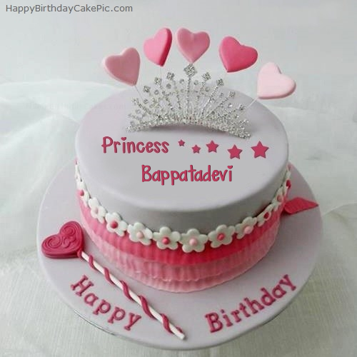 write name on Princess Birthday Cake