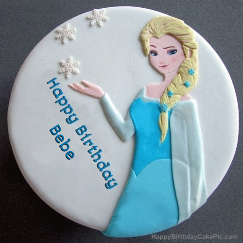 Frozen Elsa Birthday Cake For Bebe