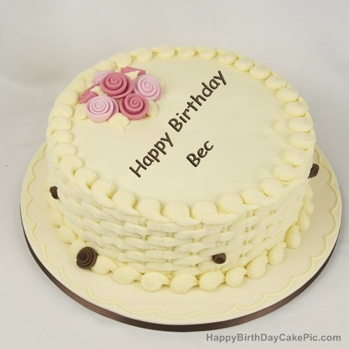 write name on Happy Birthday Cake for Girls