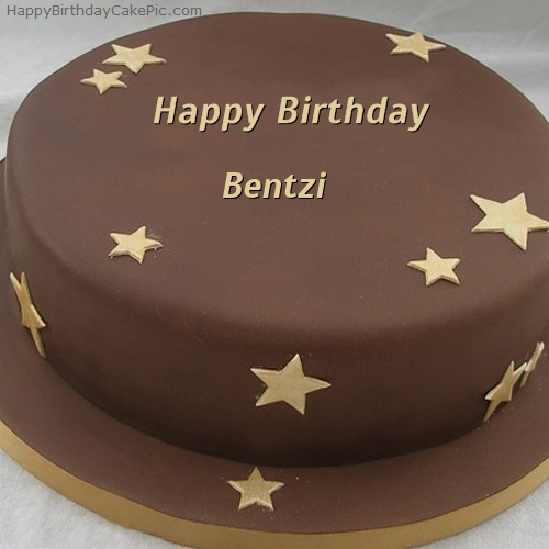 write name on Chocolate Stars Birthday Cake