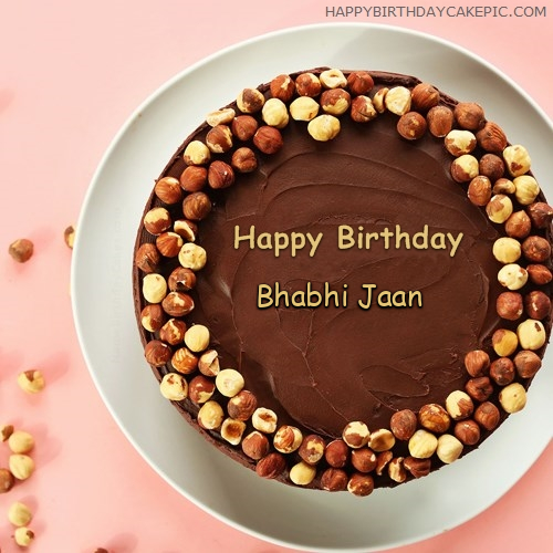 Chocolate Nuts Birthday Cake For Bhabhi Jaan