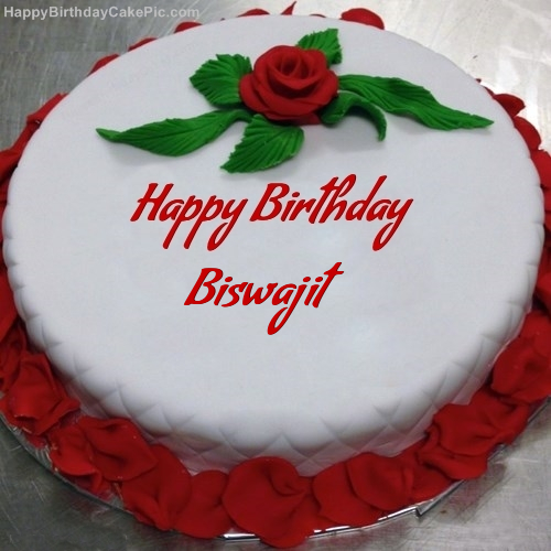 ❤️ Colorful Flowers Birthday Cake For Biswajit