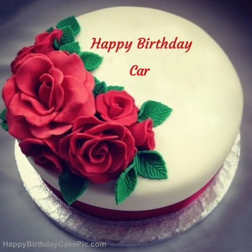 write name on Roses Birthday Cake