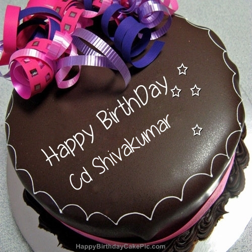 Happy Birthday Chocolate Cake For Cd Shivakumar