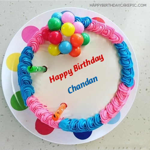 ❤️ Colorful Happy Birthday Cake For Chandan