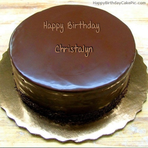 write name on Birthday Chocolate Cake