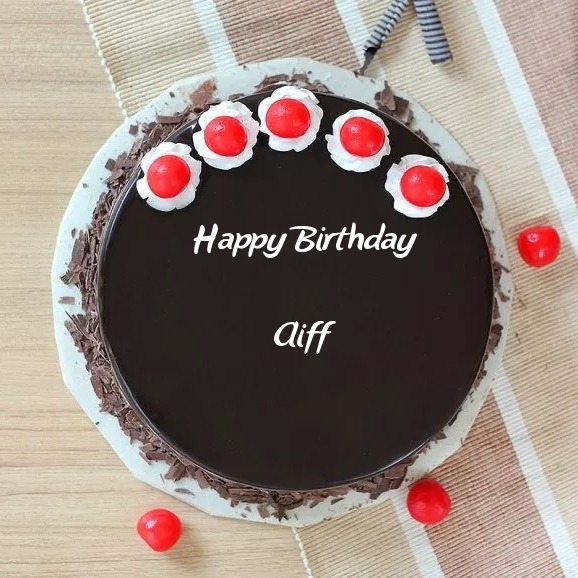 write name on Enthralling Black Forest Delight Birthday Cake