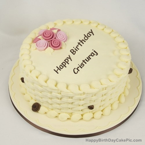 write name on Happy Birthday Cake for Girls