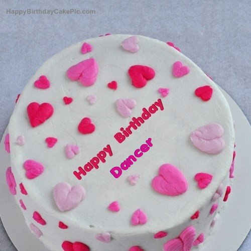 write name on Little Hearts Birthday Cake