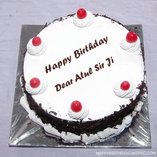 Black Forest Birthday Cake For Dear Atul Sir Ji