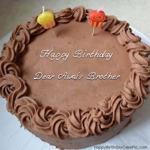 Chocolate Birthday Cake For Dear Awais Brother