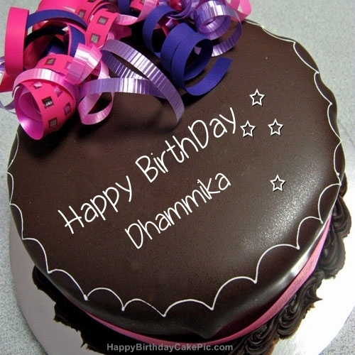 write name on Happy Birthday Chocolate Cake