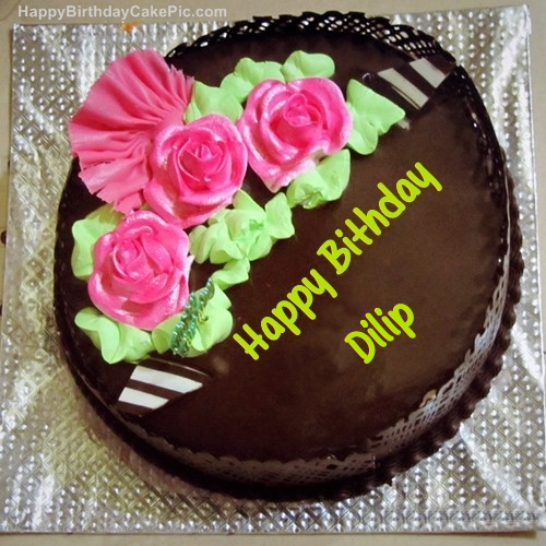 write name on Chocolate Birthday Cake