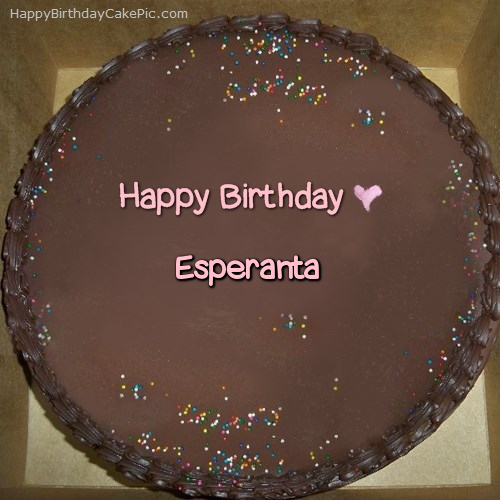 write name on Chocolate Happy Birthday Cake