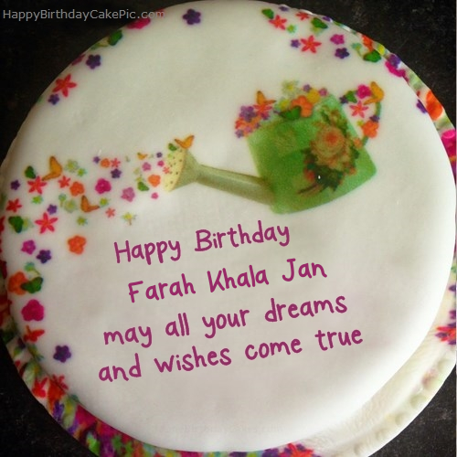 ️ Wish Birthday Cake For Farah Khala Jan