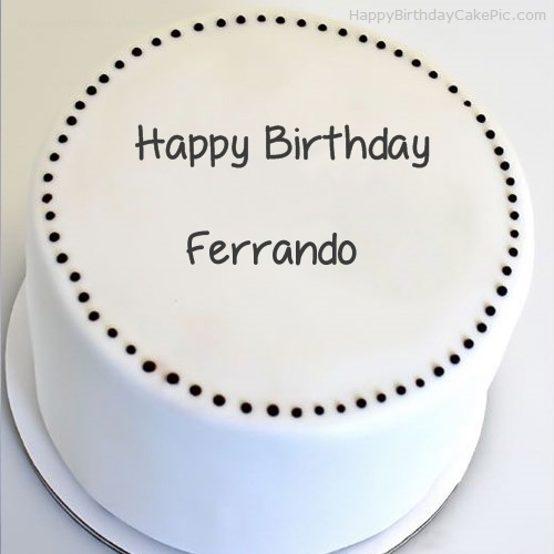 write name on Simple Round Cake